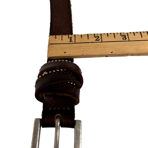 Women’s Time and Tru Brown Dress Casual leather belt Size:M - Picture 6 of 10